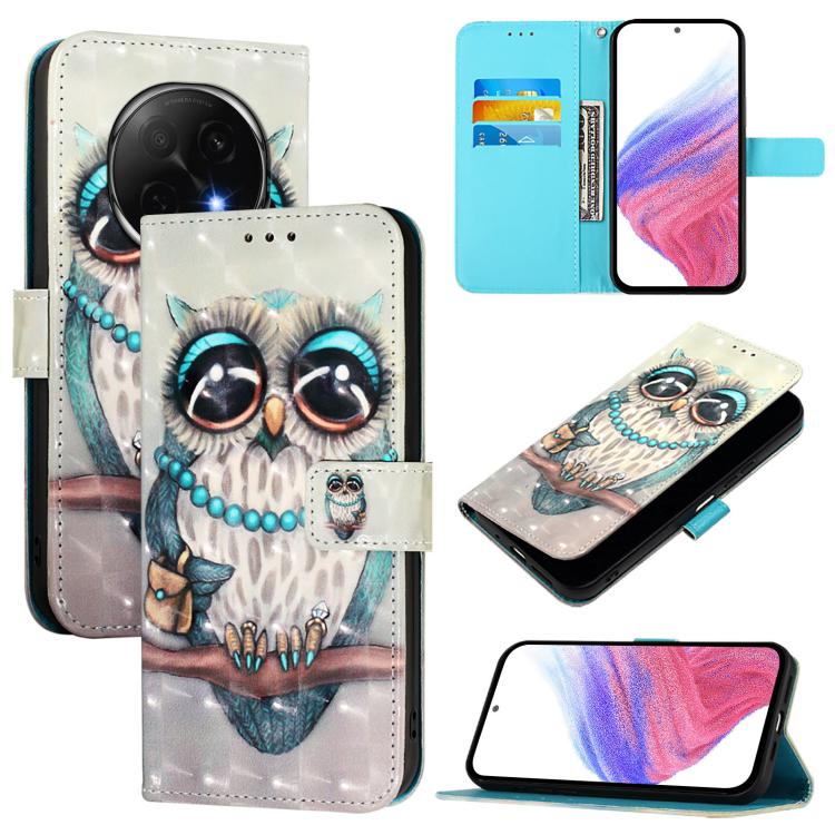 3D Painting Horizontal Flip Leather Phone Case, For OPPO A5 5G Global, For OPPO Reno13 F 5G Global, For OPPO A5 Pro China, For OPPO Find X8, For OPPO A80 5G EU Version / K12x 5G Global, For OPPO Reno12 F Global