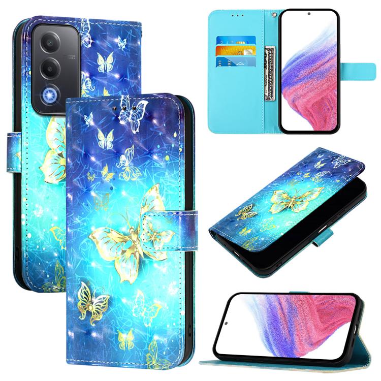 3D Painting Horizontal Flip Leather Phone Case, For OPPO A5 5G Global, For OPPO Reno13 F 5G Global, For OPPO A5 Pro China, For OPPO Find X8, For OPPO A80 5G EU Version / K12x 5G Global, For OPPO Reno12 F Global