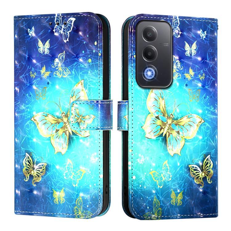 3D Painting Horizontal Flip Leather Phone Case, For OPPO A5 5G Global, For OPPO Reno13 F 5G Global, For OPPO A5 Pro China, For OPPO Find X8, For OPPO A80 5G EU Version / K12x 5G Global, For OPPO Reno12 F Global