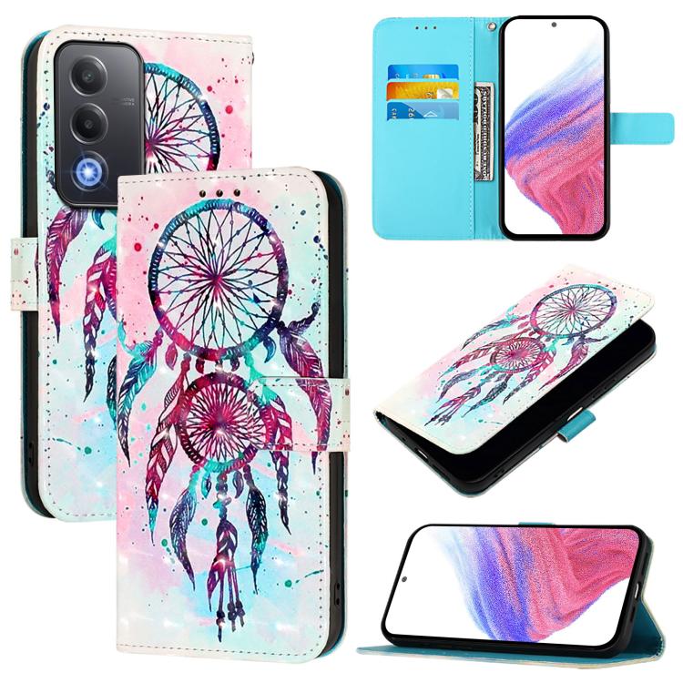 3D Painting Horizontal Flip Leather Phone Case, For OPPO A5 5G Global, For OPPO Reno13 F 5G Global, For OPPO A5 Pro China, For OPPO Find X8, For OPPO A80 5G EU Version / K12x 5G Global, For OPPO Reno12 F Global