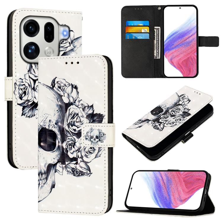 3D Painting Horizontal Flip Leather Phone Case, For OPPO Find X9s Pro, For OPPO Find X9 Ultra, For OPPO Find X9, For OPPO Find X9 Pro, For OPPO Reno14 F 5G, For OPPO A79 5G
