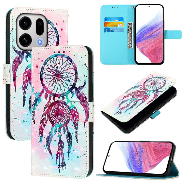 3D Painting Horizontal Flip Leather Phone Case, For OPPO Find X9s Pro, For OPPO Find X9 Ultra, For OPPO Find X9, For OPPO Find X9 Pro, For OPPO Reno14 F 5G, For OPPO A79 5G