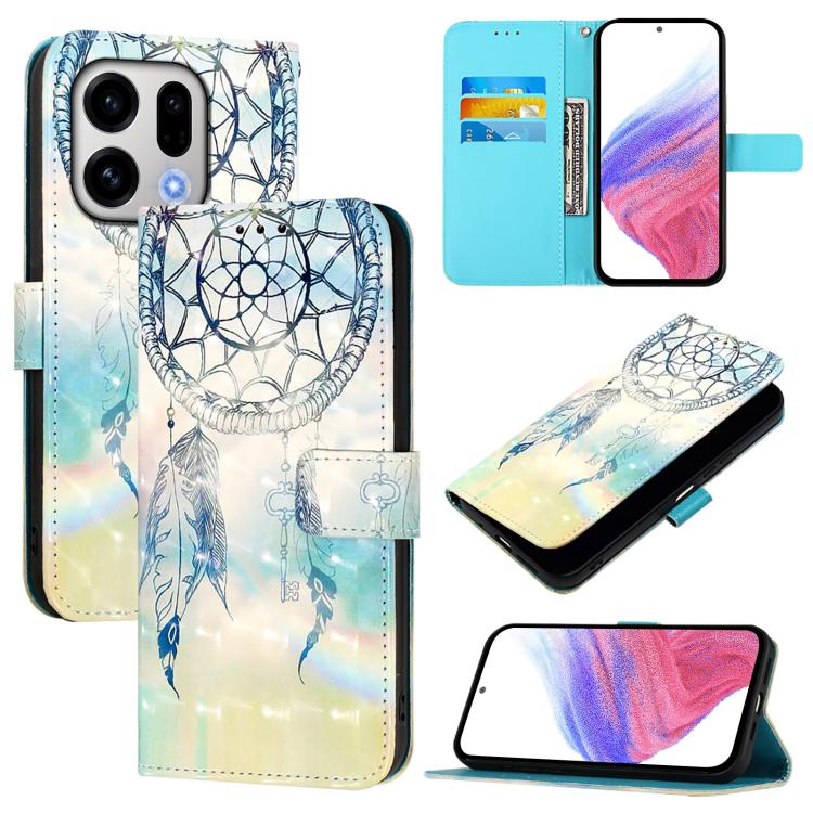 3D Painting Horizontal Flip Leather Phone Case, For OPPO Find X9s Pro, For OPPO Find X9 Ultra, For OPPO Find X9, For OPPO Find X9 Pro, For OPPO Reno14 F 5G, For OPPO A79 5G