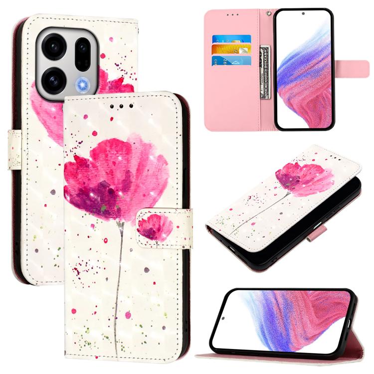 3D Painting Horizontal Flip Leather Phone Case, For OPPO Find X9s Pro, For OPPO Find X9 Ultra, For OPPO Find X9, For OPPO Find X9 Pro, For OPPO Reno14 F 5G, For OPPO A79 5G