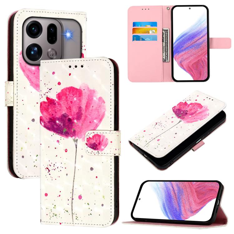 3D Painting Horizontal Flip Leather Phone Case, For OPPO Find X9s Pro, For OPPO Find X9 Ultra, For OPPO Find X9, For OPPO Find X9 Pro, For OPPO Reno14 F 5G, For OPPO A79 5G