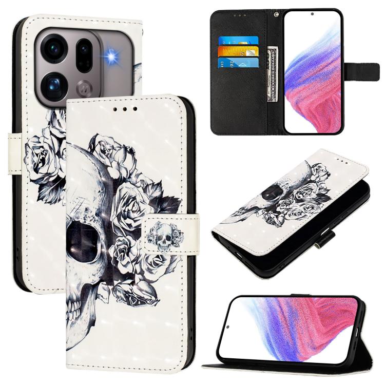 3D Painting Horizontal Flip Leather Phone Case, For OPPO Find X9s Pro, For OPPO Find X9 Ultra, For OPPO Find X9, For OPPO Find X9 Pro, For OPPO Reno14 F 5G, For OPPO A79 5G