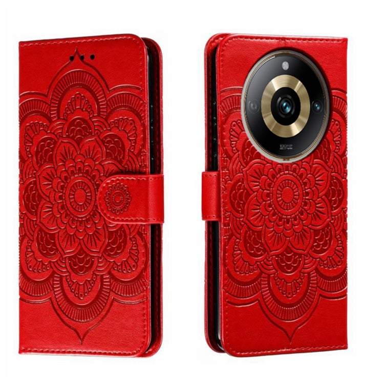 Sun Mandala Embossing Pattern Phone Leather Case, For Realme 11 Pro, For Realme C15 / C25 / Narzo 30A, For Realme C12