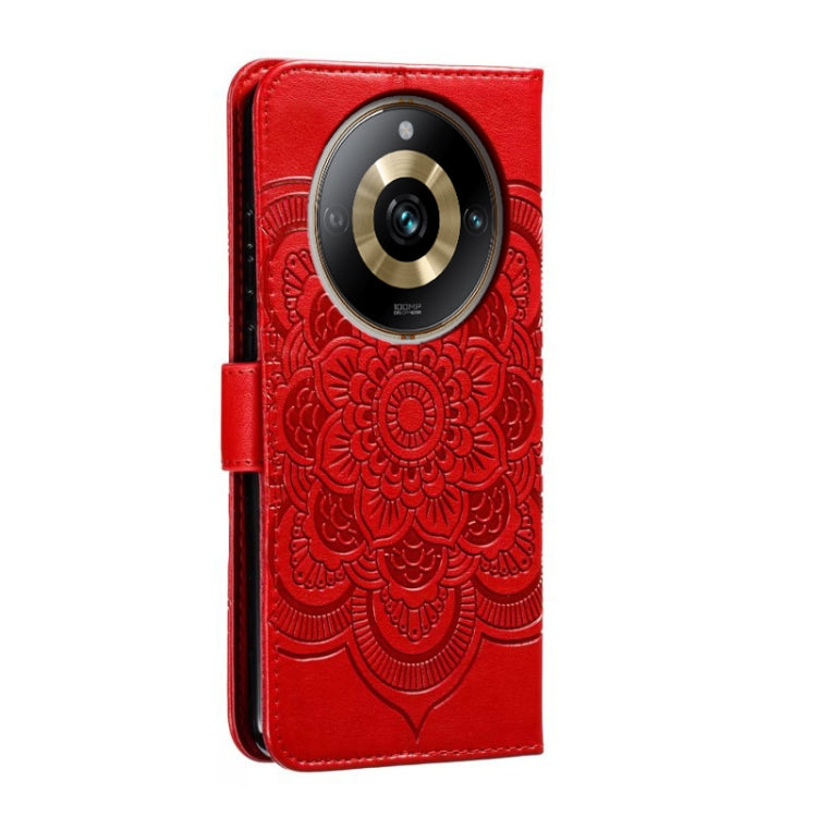 Sun Mandala Embossing Pattern Phone Leather Case, For Realme 11 Pro, For Realme C15 / C25 / Narzo 30A, For Realme C12