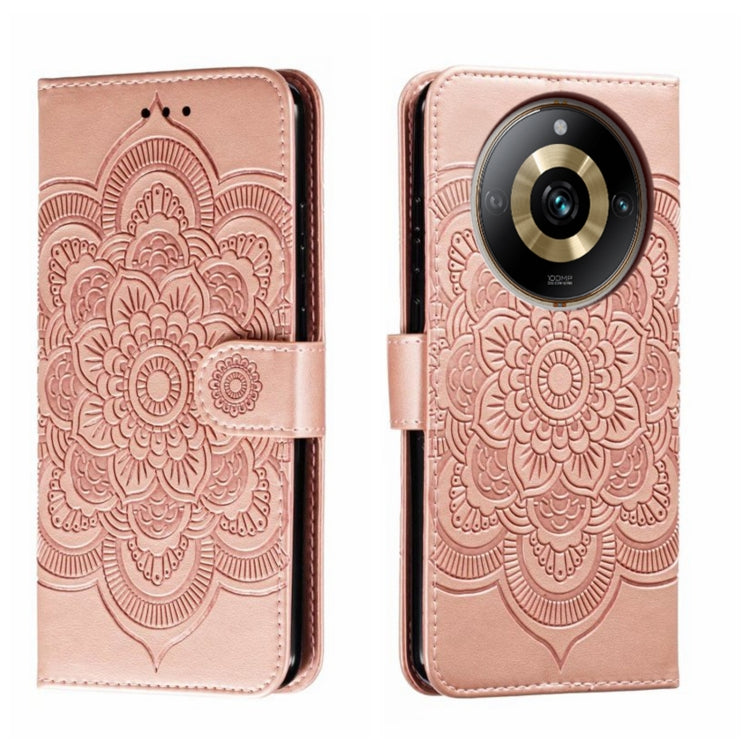 Sun Mandala Embossing Pattern Phone Leather Case, For Realme 11 Pro, For Realme C15 / C25 / Narzo 30A, For Realme C12