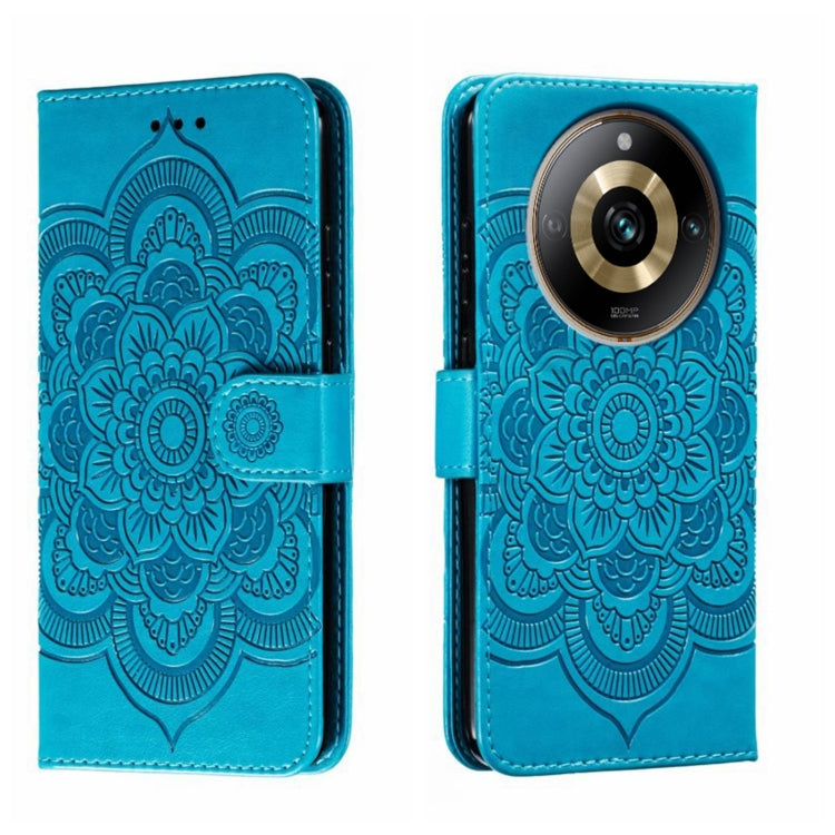 Sun Mandala Embossing Pattern Phone Leather Case, For Realme 11 Pro, For Realme C15 / C25 / Narzo 30A, For Realme C12