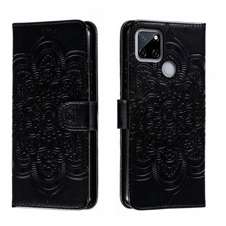 Sun Mandala Embossing Pattern Phone Leather Case, For Realme 11 Pro, For Realme C15 / C25 / Narzo 30A, For Realme C12