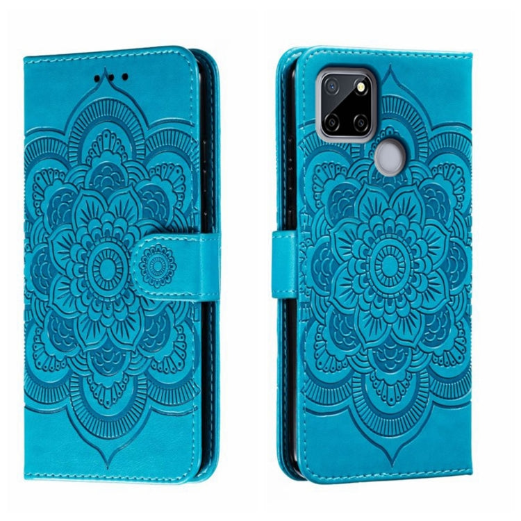 Sun Mandala Embossing Pattern Phone Leather Case, For Realme 11 Pro, For Realme C15 / C25 / Narzo 30A, For Realme C12