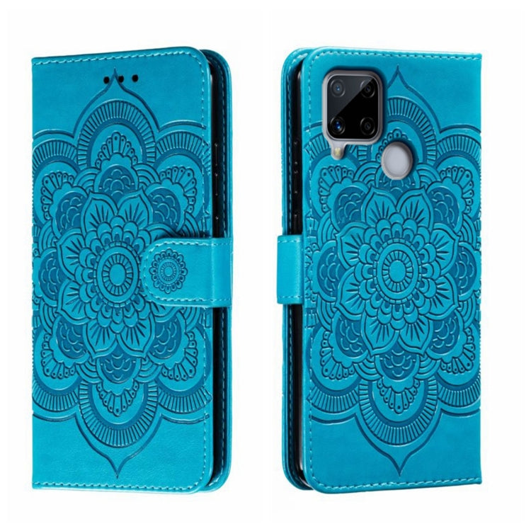 Sun Mandala Embossing Pattern Phone Leather Case, For Realme 11 Pro, For Realme C15 / C25 / Narzo 30A, For Realme C12