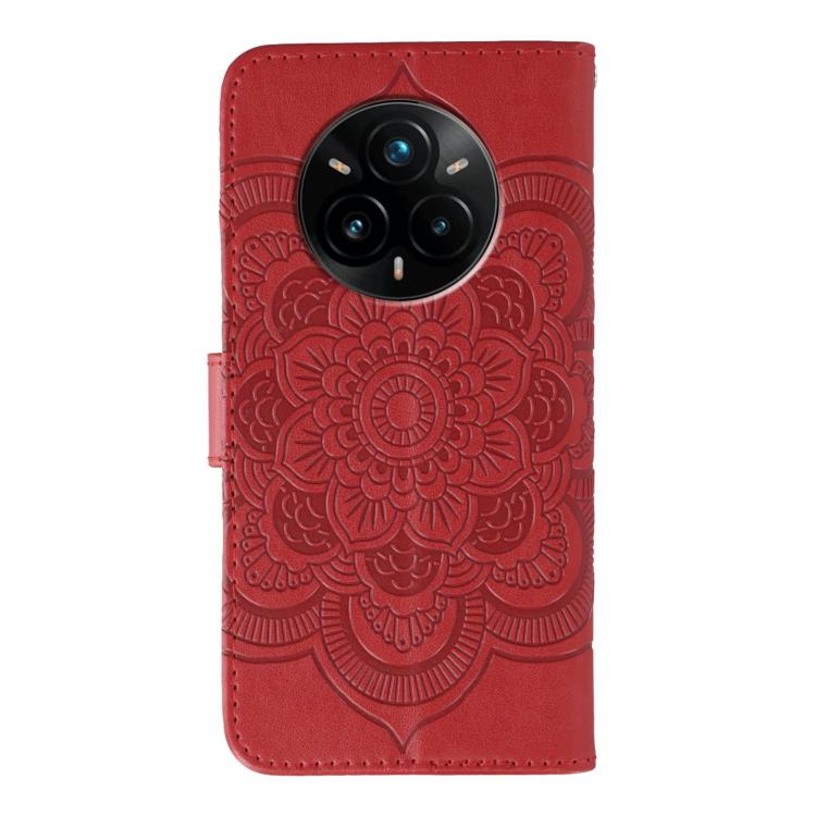 Sun Mandala Embossing Pattern Phone Leather Case, For Realme 14 Pro+, For Realme 14 Pro, For Realme 14x, For Realme GT7 Pro, For Realme 11 5G, For Realme C53