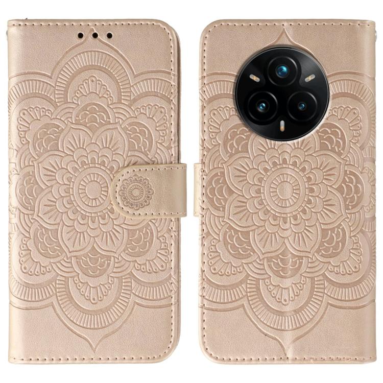 Sun Mandala Embossing Pattern Phone Leather Case, For Realme 14 Pro+, For Realme 14 Pro, For Realme 14x, For Realme GT7 Pro, For Realme 11 5G, For Realme C53