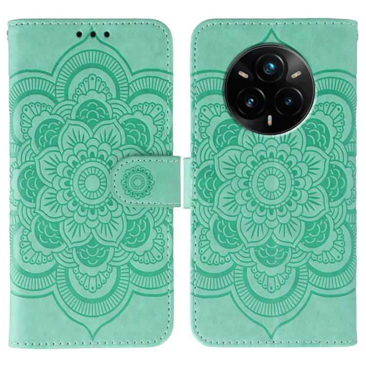 Sun Mandala Embossing Pattern Phone Leather Case, For Realme 14 Pro+, For Realme 14 Pro, For Realme 14x, For Realme GT7 Pro, For Realme 11 5G, For Realme C53