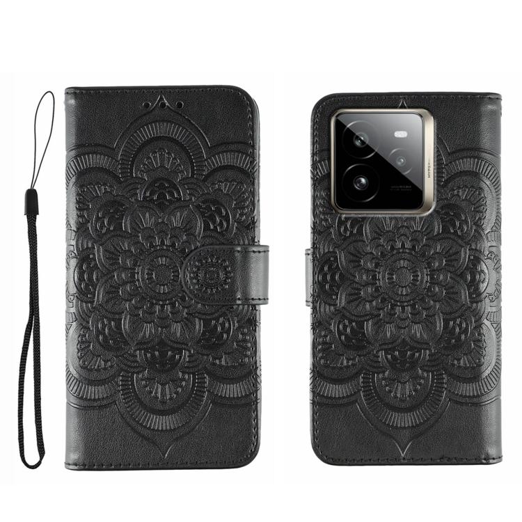 Sun Mandala Embossing Pattern Phone Leather Case, For Realme 14 Pro+, For Realme 14 Pro, For Realme 14x, For Realme GT7 Pro, For Realme 11 5G, For Realme C53