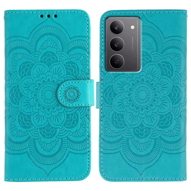 Sun Mandala Embossing Pattern Phone Leather Case, For Realme 14 Pro+, For Realme 14 Pro, For Realme 14x, For Realme GT7 Pro, For Realme 11 5G, For Realme C53