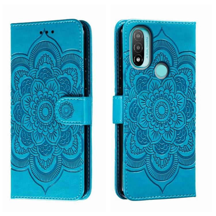 Sun Mandala Embossing Pattern Phone Leather Case, For Motorola Moto Edge 30, For Motorola Moto E40, For Motorola Moto E20, For Motorola Moto G4