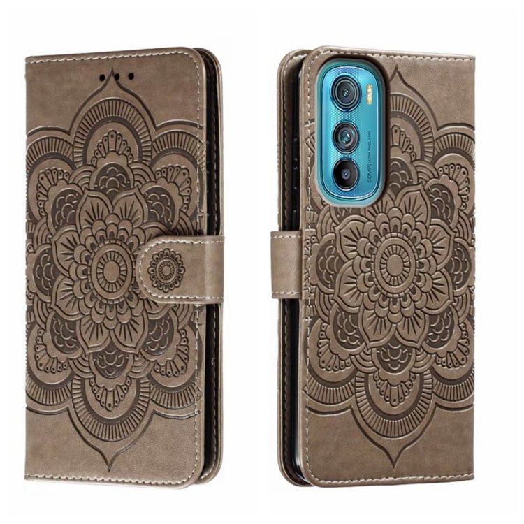 Sun Mandala Embossing Pattern Phone Leather Case, For Motorola Moto Edge 30, For Motorola Moto E40, For Motorola Moto E20, For Motorola Moto G4