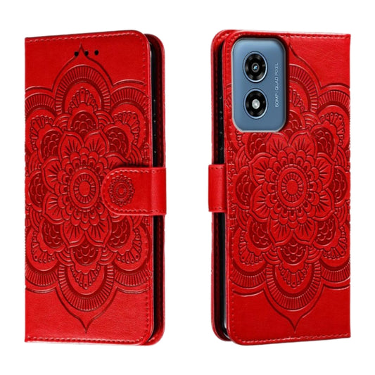 Sun Mandala Embossing Pattern Phone Leather Case, For Motorola Moto G Play 2024, For Motorola Moto G Power 5G 2024, For Motorola Moto G84, For Motorola Moto G54, For Motorola Moto Edge 40 Neo, For Motorola Edge 40 Neo