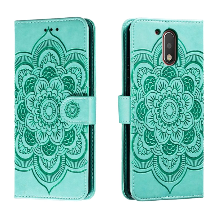 Sun Mandala Embossing Pattern Phone Leather Case, For Motorola Moto Edge 30, For Motorola Moto E40, For Motorola Moto E20, For Motorola Moto G4