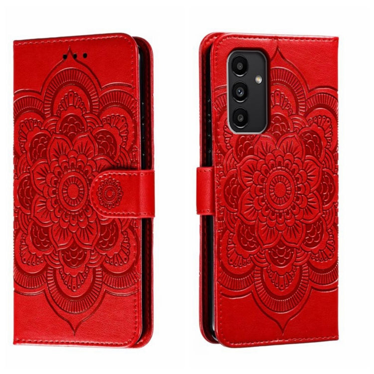 Sun Mandala Embossing Pattern Phone Leather Case, For Samsung Galaxy M52 5G, For Samsung Galaxy A13 5G, For Samsung  Galaxy A03S