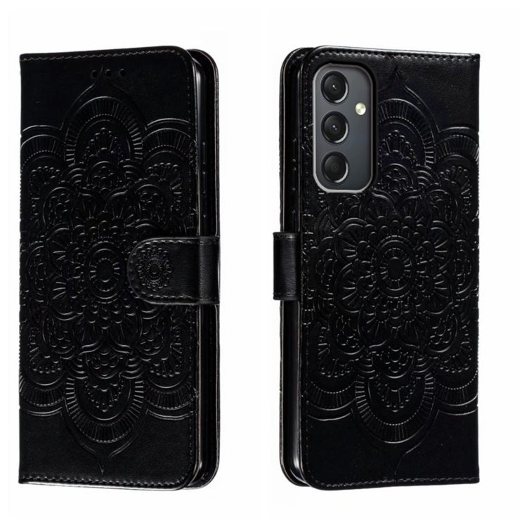Sun Mandala Embossing Pattern Phone Leather Case, For Samsung Galaxy A55, For Samsung  Galaxy A15, For Samsung Galaxy S23 FE, For Samsung Galaxy A24 4G, For Samsung Galaxy M13 5G, For Samsung  Galaxy A23