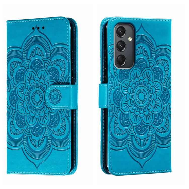 Sun Mandala Embossing Pattern Phone Leather Case, For Samsung Galaxy A55, For Samsung  Galaxy A15, For Samsung Galaxy S23 FE, For Samsung Galaxy A24 4G, For Samsung Galaxy M13 5G, For Samsung  Galaxy A23