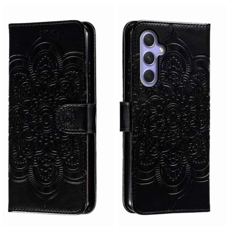 Sun Mandala Embossing Pattern Phone Leather Case, For Samsung Galaxy A55, For Samsung  Galaxy A15, For Samsung Galaxy S23 FE, For Samsung Galaxy A24 4G, For Samsung Galaxy M13 5G, For Samsung  Galaxy A23