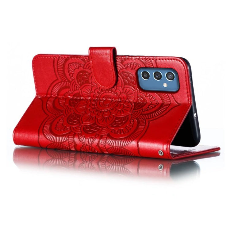 Sun Mandala Embossing Pattern Phone Leather Case, For Samsung Galaxy M52 5G, For Samsung Galaxy A13 5G, For Samsung  Galaxy A03S