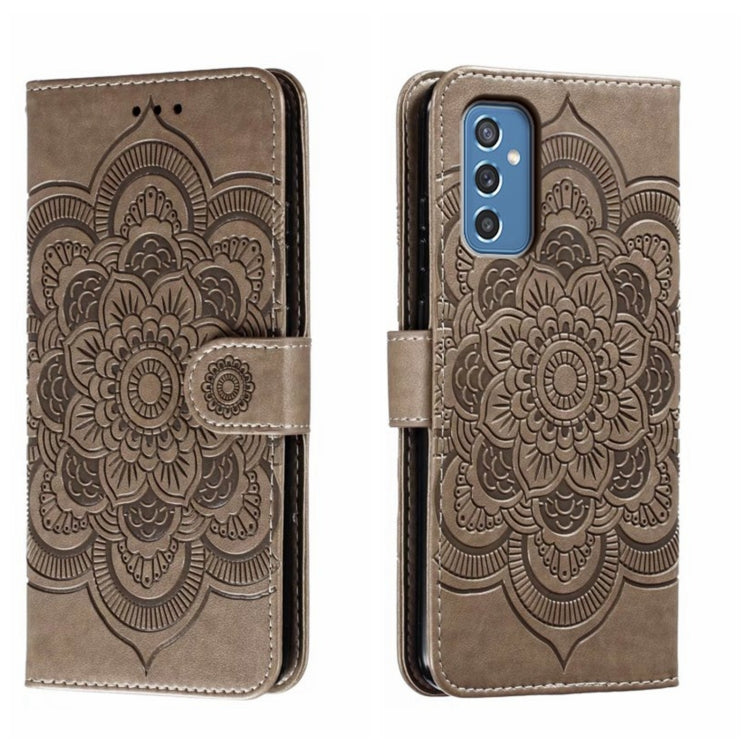 Sun Mandala Embossing Pattern Phone Leather Case, For Samsung Galaxy M52 5G, For Samsung Galaxy A13 5G, For Samsung  Galaxy A03S