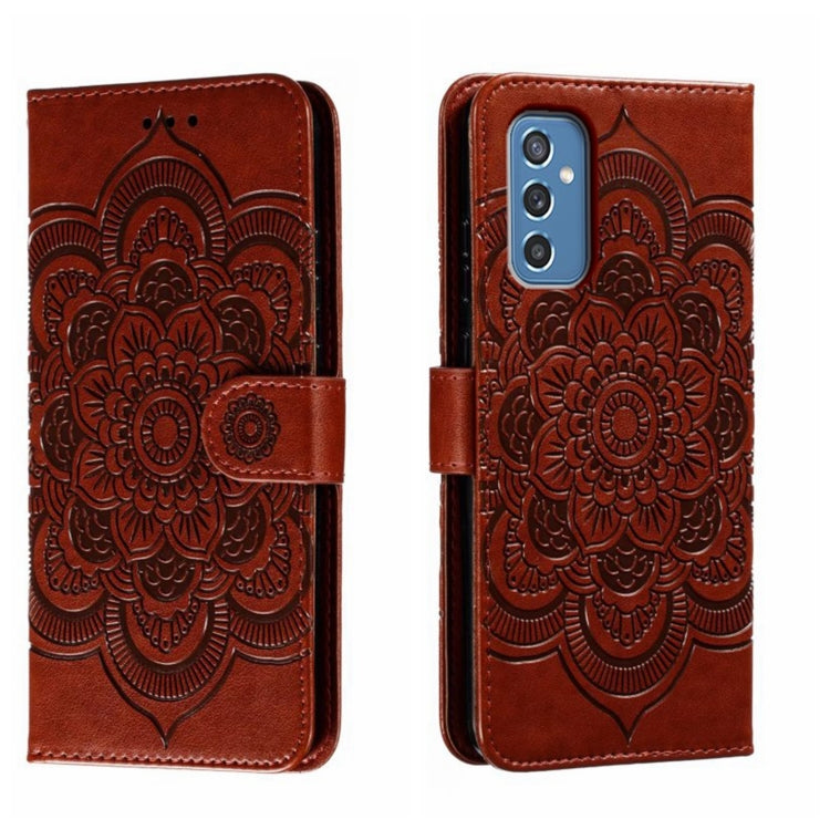 Sun Mandala Embossing Pattern Phone Leather Case, For Samsung Galaxy M52 5G, For Samsung Galaxy A13 5G, For Samsung  Galaxy A03S