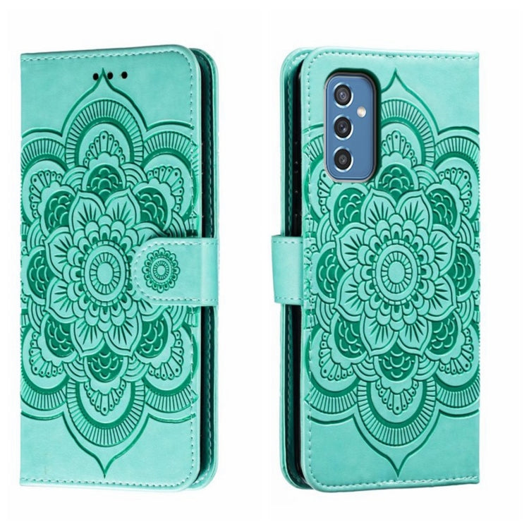 Sun Mandala Embossing Pattern Phone Leather Case, For Samsung Galaxy M52 5G, For Samsung Galaxy A13 5G, For Samsung  Galaxy A03S