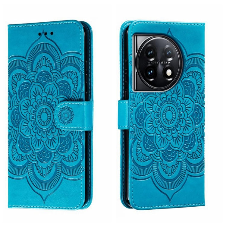 Sun Mandala Embossing Pattern Phone Leather Case, For OnePlus Nord 4, For OnePlus Nord CE4 Lite Global, For OnePlus Ace 3, For OnePlus 12, For OnePlus Ace 2V, For OnePlus 11