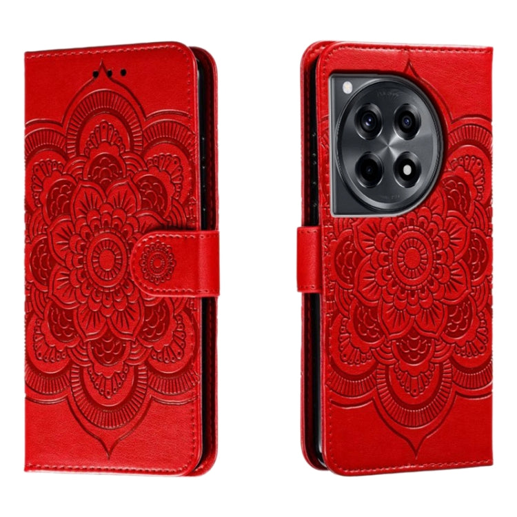 Sun Mandala Embossing Pattern Phone Leather Case, For OnePlus Nord 4, For OnePlus Nord CE4 Lite Global, For OnePlus Ace 3, For OnePlus 12, For OnePlus Ace 2V, For OnePlus 11
