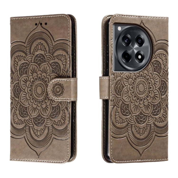 Sun Mandala Embossing Pattern Phone Leather Case, For OnePlus Nord 4, For OnePlus Nord CE4 Lite Global, For OnePlus Ace 3, For OnePlus 12, For OnePlus Ace 2V, For OnePlus 11