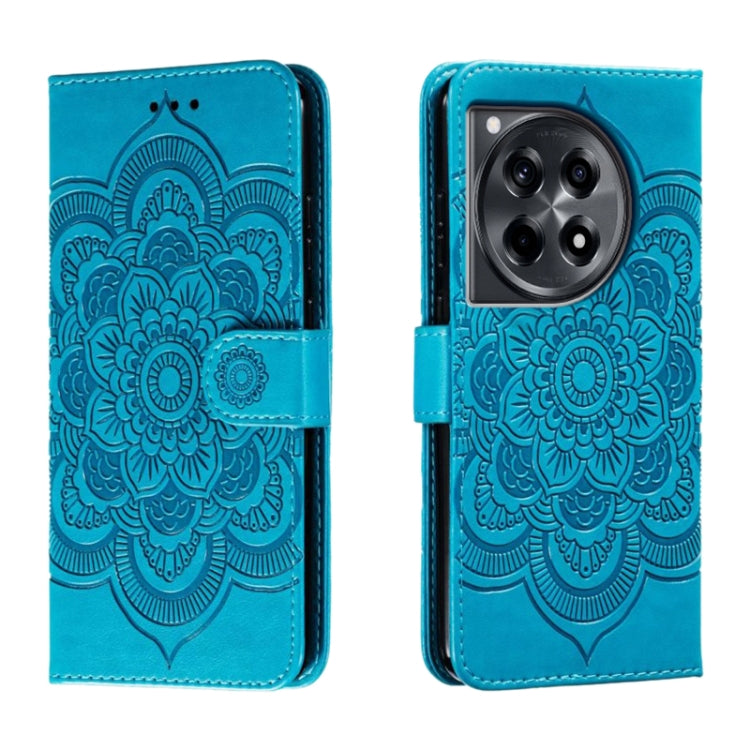 Sun Mandala Embossing Pattern Phone Leather Case, For OnePlus Nord 4, For OnePlus Nord CE4 Lite Global, For OnePlus Ace 3, For OnePlus 12, For OnePlus Ace 2V, For OnePlus 11