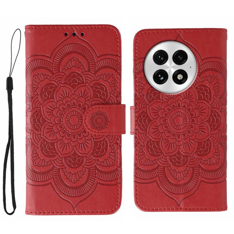 Sun Mandala Embossing Pattern Phone Leather Case, For OnePlus Ace 6, For OnePlus 15, For OnePlus Nord 5 / Ace 5 Ultra, For OnePlus Nord CE5 / Ace 5 Racing, For OnePlus Ace 5 / Ace 5 Pro / 13R, For OnePlus 13