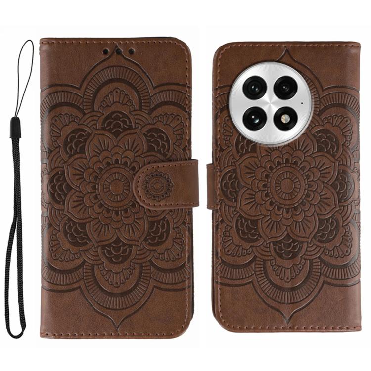 Sun Mandala Embossing Pattern Phone Leather Case, For OnePlus Ace 6, For OnePlus 15, For OnePlus Nord 5 / Ace 5 Ultra, For OnePlus Nord CE5 / Ace 5 Racing, For OnePlus Ace 5 / Ace 5 Pro / 13R, For OnePlus 13