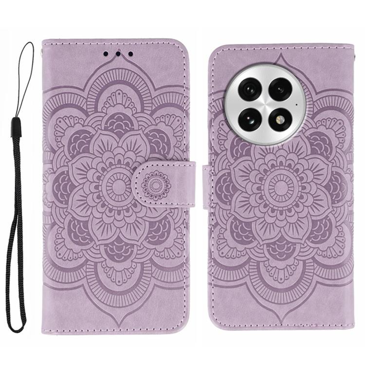 Sun Mandala Embossing Pattern Phone Leather Case, For OnePlus Ace 6, For OnePlus 15, For OnePlus Nord 5 / Ace 5 Ultra, For OnePlus Nord CE5 / Ace 5 Racing, For OnePlus Ace 5 / Ace 5 Pro / 13R, For OnePlus 13