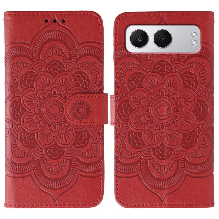 Sun Mandala Embossing Pattern Phone Leather Case, For OnePlus Nord 4, For OnePlus Nord CE4 Lite Global, For OnePlus Ace 3, For OnePlus 12, For OnePlus Ace 2V, For OnePlus 11