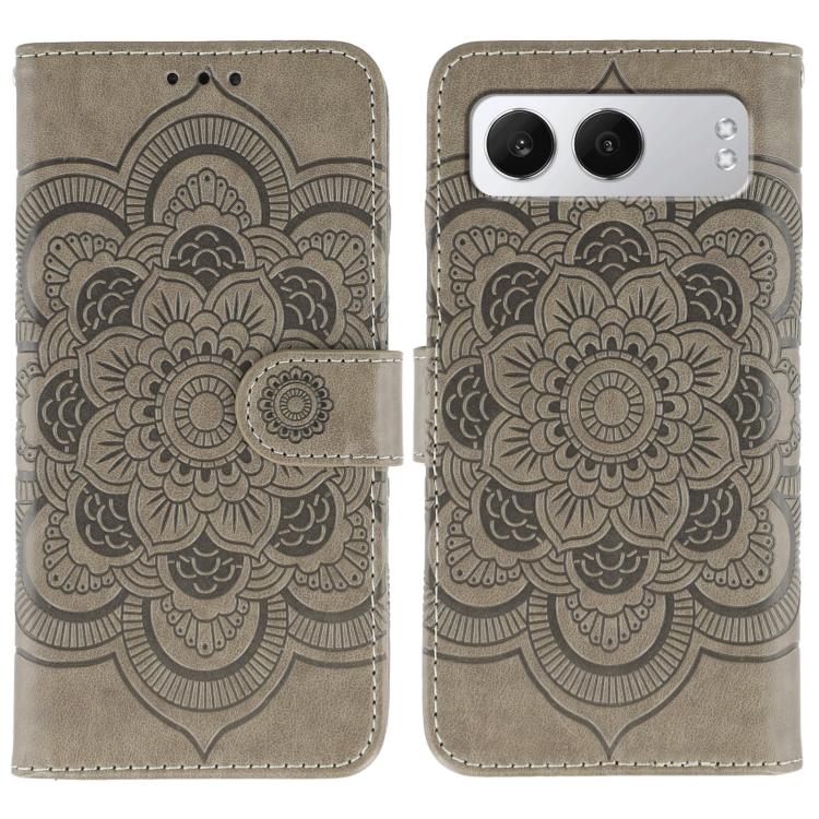Sun Mandala Embossing Pattern Phone Leather Case, For OnePlus Nord 4, For OnePlus Nord CE4 Lite Global, For OnePlus Ace 3, For OnePlus 12, For OnePlus Ace 2V, For OnePlus 11