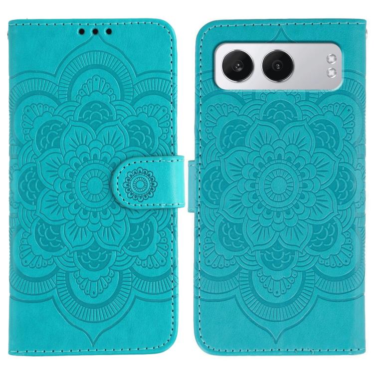 Sun Mandala Embossing Pattern Phone Leather Case, For OnePlus Nord 4, For OnePlus Nord CE4 Lite Global, For OnePlus Ace 3, For OnePlus 12, For OnePlus Ace 2V, For OnePlus 11