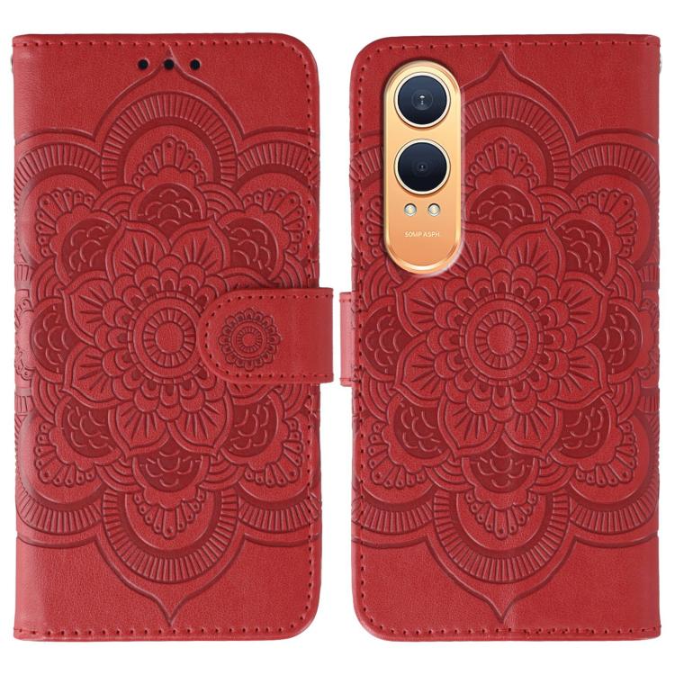Sun Mandala Embossing Pattern Phone Leather Case, For OnePlus Nord 4, For OnePlus Nord CE4 Lite Global, For OnePlus Ace 3, For OnePlus 12, For OnePlus Ace 2V, For OnePlus 11