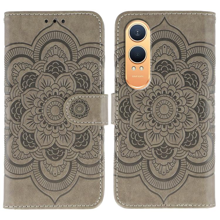 Sun Mandala Embossing Pattern Phone Leather Case, For OnePlus Nord 4, For OnePlus Nord CE4 Lite Global, For OnePlus Ace 3, For OnePlus 12, For OnePlus Ace 2V, For OnePlus 11