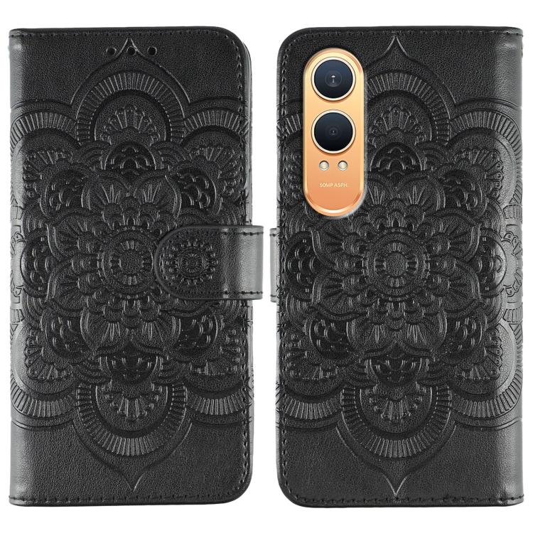 Sun Mandala Embossing Pattern Phone Leather Case, For OnePlus Nord 4, For OnePlus Nord CE4 Lite Global, For OnePlus Ace 3, For OnePlus 12, For OnePlus Ace 2V, For OnePlus 11