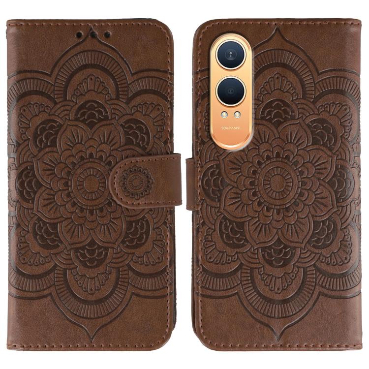 Sun Mandala Embossing Pattern Phone Leather Case, For OnePlus Nord 4, For OnePlus Nord CE4 Lite Global, For OnePlus Ace 3, For OnePlus 12, For OnePlus Ace 2V, For OnePlus 11