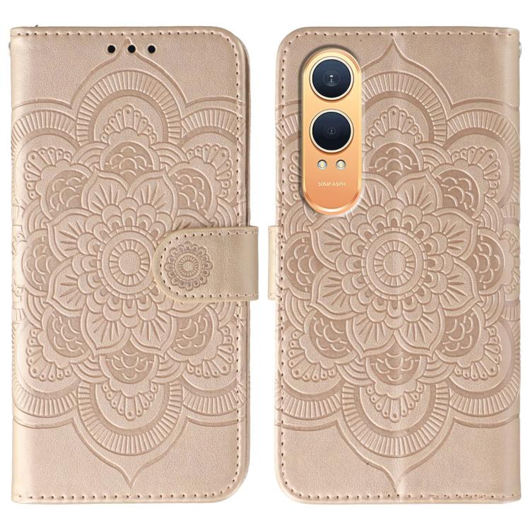 Sun Mandala Embossing Pattern Phone Leather Case, For OnePlus Nord 4, For OnePlus Nord CE4 Lite Global, For OnePlus Ace 3, For OnePlus 12, For OnePlus Ace 2V, For OnePlus 11