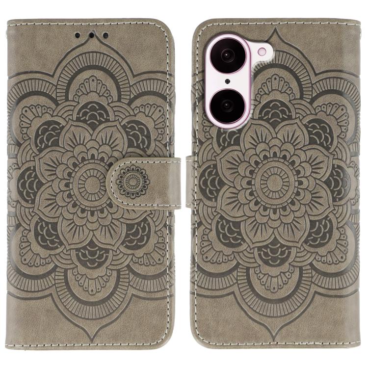 Sun Mandala Embossing Pattern Phone Leather Case, For OnePlus Ace 6, For OnePlus 15, For OnePlus Nord 5 / Ace 5 Ultra, For OnePlus Nord CE5 / Ace 5 Racing, For OnePlus Ace 5 / Ace 5 Pro / 13R, For OnePlus 13